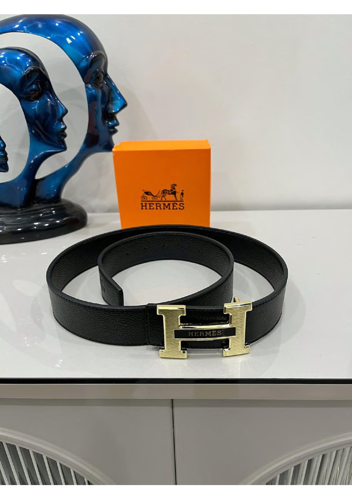 Men Textured Leather Formal Belt