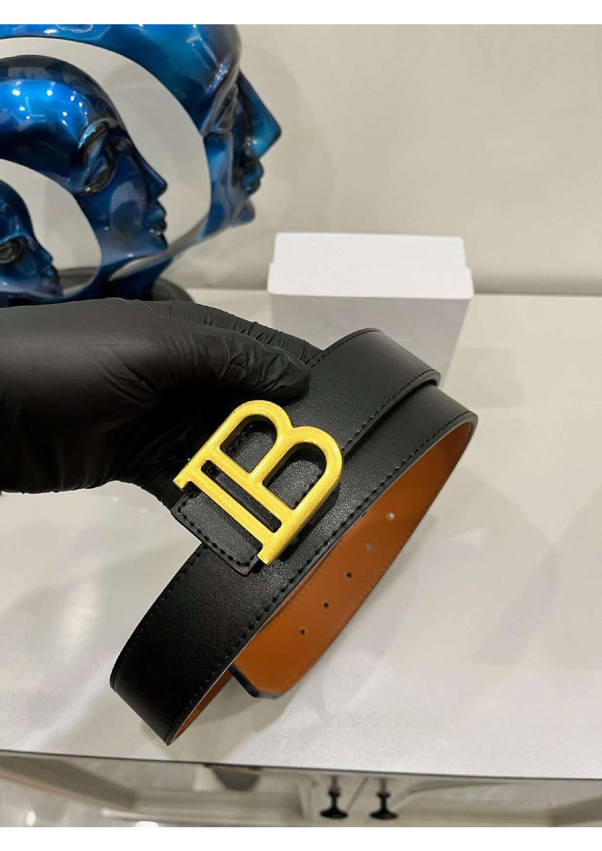 Men's Classic Woven Leather Belt
