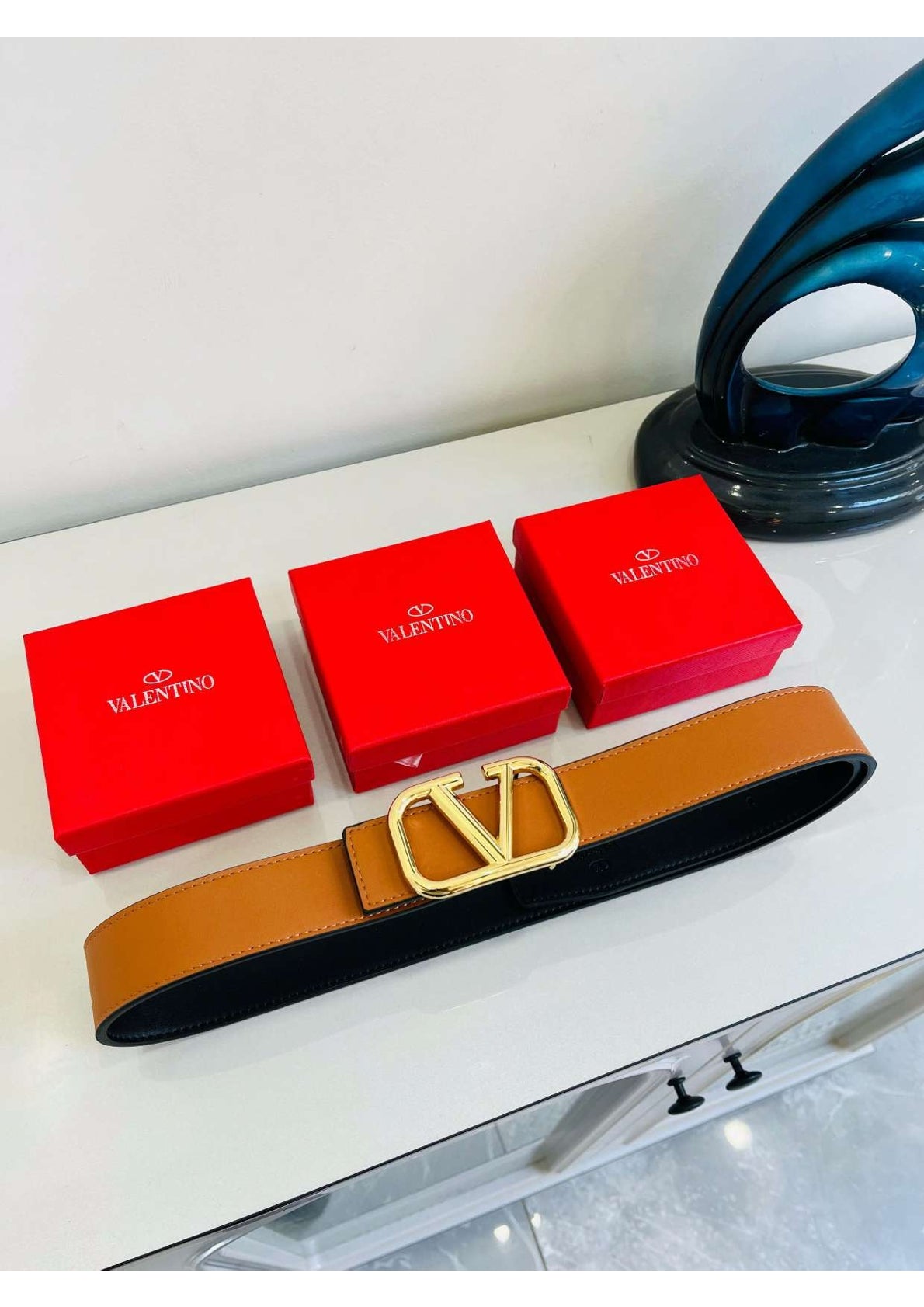Men Textured Tang Closure Casual Belt