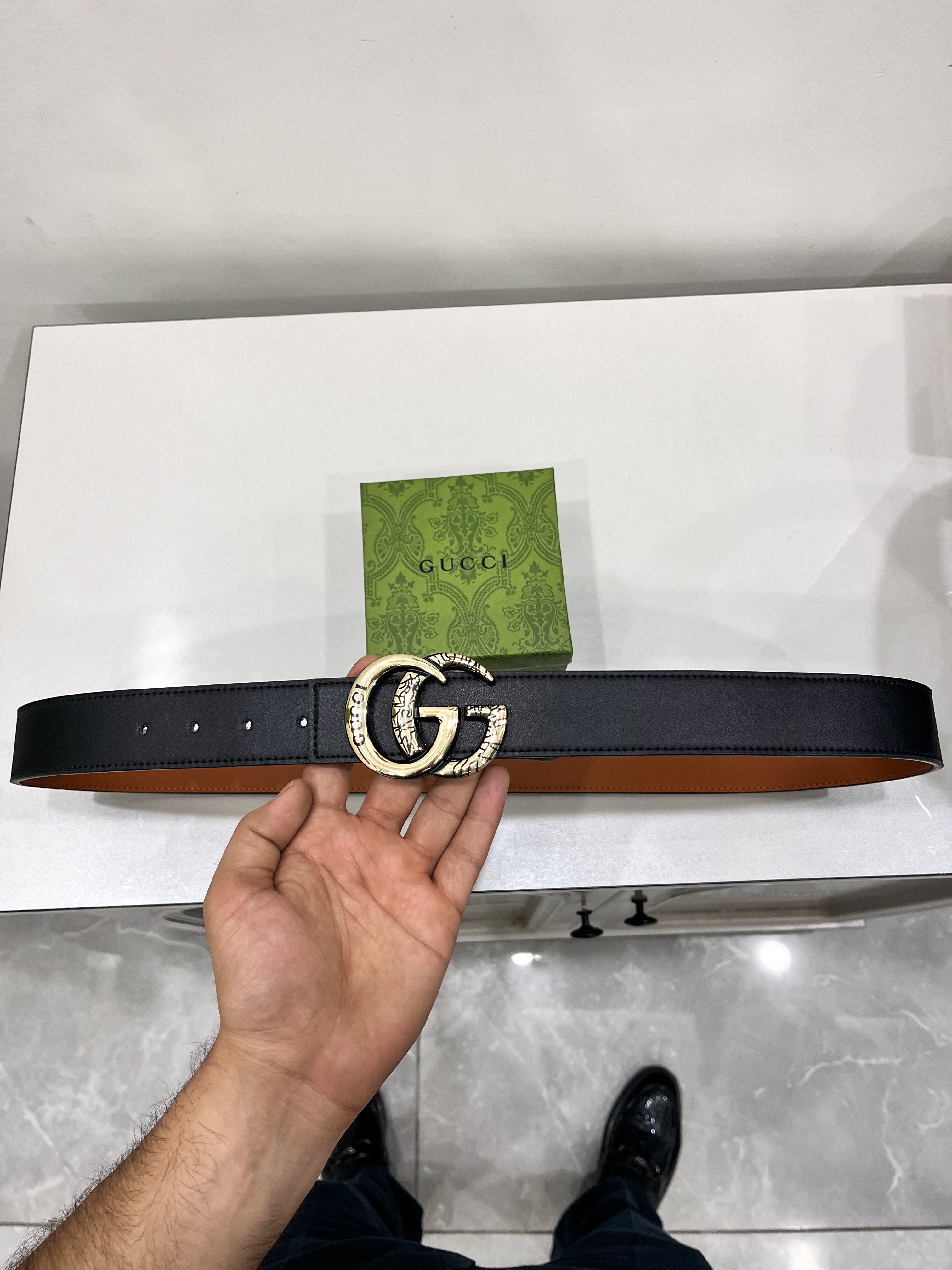 Leather Casual Belt - Vintage Style